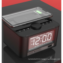 Wiresss Charger M7 Qi Alarm Radio Clock with USB Charging